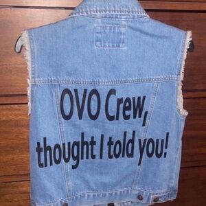 Drake | Denim Custom OVO Tour Vest